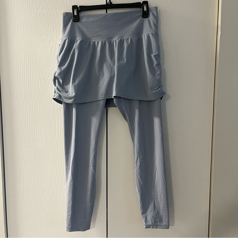 Athleta Light Blue Skirted Leggings - Picture 3 of 7